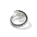 Full Diamond Dragon Head Silver Ring - Chinese Vintage 3D Auspicious Dragon Totem Diamond Men's Ring - Image 2